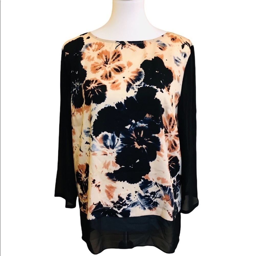 Floral Tunic Blouse by DKNY